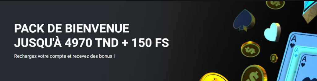 Bonus de bienvenue pour le casino